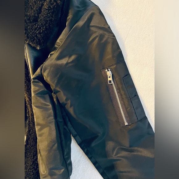 Jason Wu Bomber Jacket Faux Leather/Fur Sz M NWT! - Picture 7 of 12